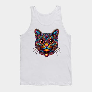 Psychedelic cat. Tank Top